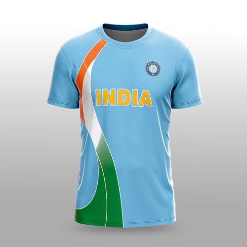 Image of YOURJERSEY India World Cup Jersey Collection 1992-2025 | Customised Cricket Jersey with Name & Number | Sizes 2Y to 4XL | Men, Women & Kids | Breathable Sportswear for Fans T-Shirt