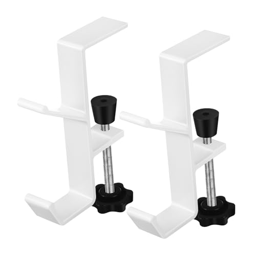 AUTSUPPL Table Hook Set Desk Bag Hangers Purse Holder Hooks Desk Table Metal Office Use