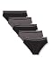 Produktbild Amazon-Marke: find. Herren Slip aus Baumwolle, 5er-Pack, Mehrfarbig (Black X3, Charcoal X2), M, Label: M