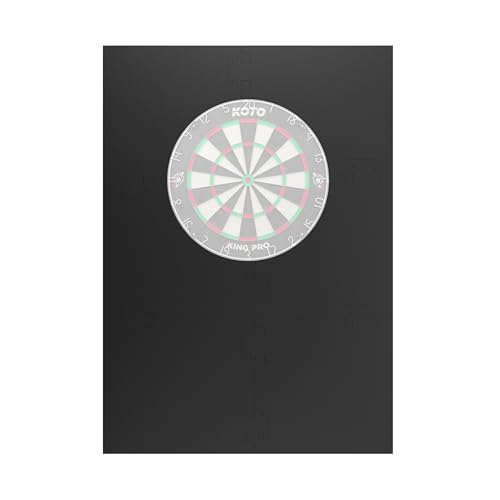 KOTO - 6pcs. Dart Surround Schwarz Square, langlebige Dart wandschutz, verhindert Schäden, Eva (13,5 cm)