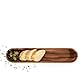 Zassenhaus Serviertablett Akazienholz | Baguette Schale | Tablett mit Griffen | Frühstückstablett | Holztablett Deko | Tablet für Geschirr | nachhaltig angebautes Hartholz | 45×9,5×4 cm