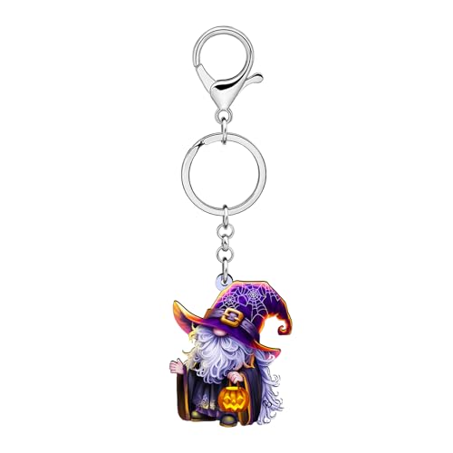Acrylique Effrayant Halloween Gnome Sorcière Pendentif de Qualité Supérieure