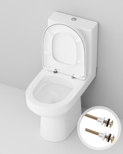 TPZORJX 2 Stück Toilettensitz Schrauben- Universal Toilettensitz Schrauben, Toilettensitz Schrauben Ersatz für Toilettensitz Toilettensitz Muttern Und Schrauben Ersatz