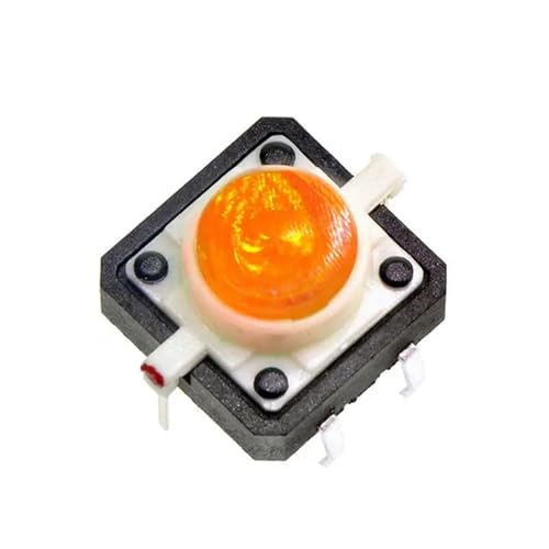 Interruptor táctil momentáneo LED naranja para arreglar botones rotos sin cambiar la placa