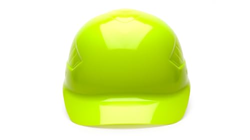 Pyramex Ridgeline 4 Point Glide Lock Suspension Bump Cap, Hi Vis Lime - Thumbnail 2
