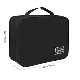 Alternative view of Barber Tools Bag Barber Case Hair Tools Travel Bag Clipper Guard Holder for Clippers and Supplies Hair Cutting Scissors Storage Bag Portable Clipper Storage Holder Organizer for Hair Cutting (Black)