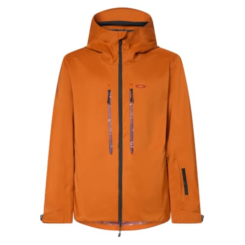 Oakley Mens Team Collection Outpost Recycled Shell Jacket, Ginger, Large