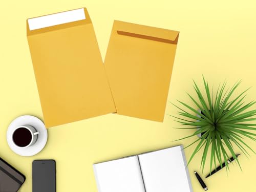 Manilla Envelopes 6x9 100Pack Brown Catalog Envelopes Self Sealling for Mailing image 2