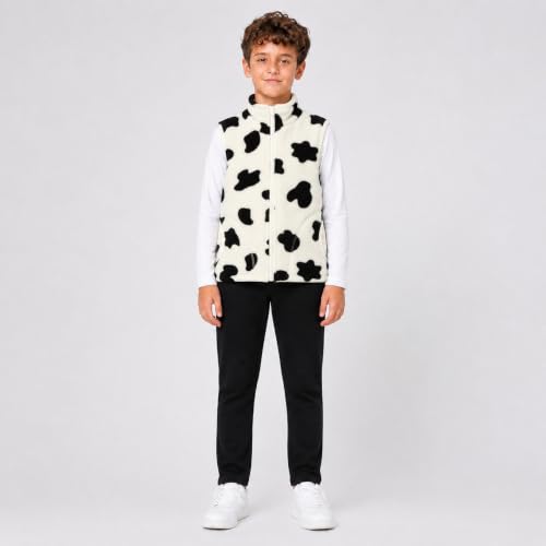 Image of Mud Kingdom Boys Girls Polar Fleece Vest Winter Thick Warm Outerwear Funny Cartoon