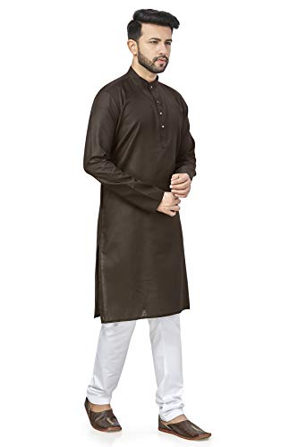 Image of BE ACTIVE Linen Blend Solid Pattern Trendy Comfortable Stylish Full Sleeve Kurta Men's Ethnic Wear
