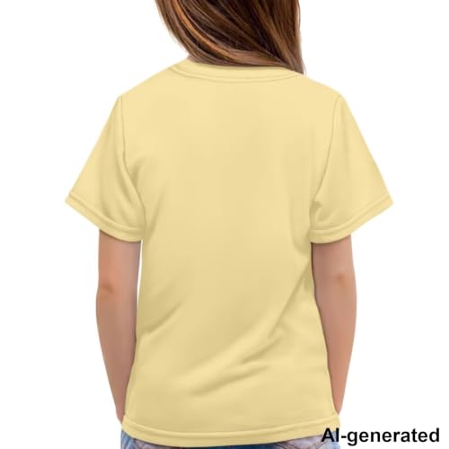Image of Novelty 3D Graphic T Shirts for Kids Crew Neck Funny Animal Print Short Sleeve Girls Tshirts 3-16 Years