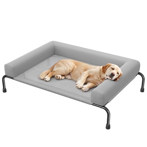 Simple Trending Elevated Dog Bed for Large Dogs, Cooling Raised D...