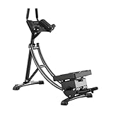 Ab Machine Adjustable Ab Workout Equipment, Abs Machine for Stomach Workout, Abdominal/Core Fitness Equipment For Home Gym,Strength Training Exercise Machine for Women and Men (Black)