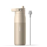 ブリタ 水筒 680ml ステンレス 二重断熱構造 (24時間保冷) ハンドル付き ストロー付き 食洗器対応 ラーク エッセンシャル ボトル ベージュ