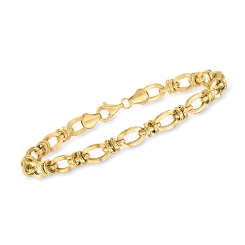 Ross-Simons 10kt Yellow Gold Oval-Link Bracelet