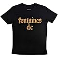 Rock Off officially licensed products Fontaines D C Gothic Band Logo T Shirt Size M