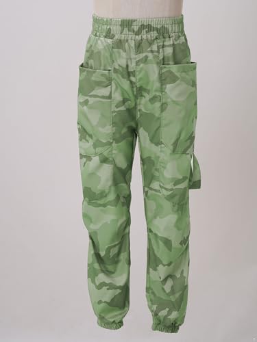 iiniim Kids Boys Casual High Waist Camouflage Cargo Pants Loose Pull On Trousers Sweatpants Joggers with Pockets3
