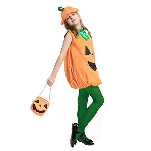 Spooktacular Creations Halloween Child Girl Pumpkin Dress Costume With Hat thumb #5