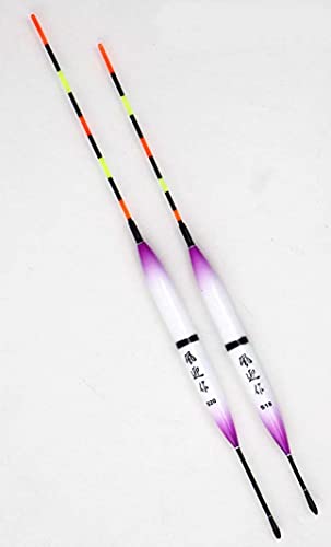 浅ダナ釣り用 5点灯 電気浮子 (電気ウキ ナイターウキ) 全長18/20.5cmの2本セット ねじ式 A11fgS1820R 電気浮き