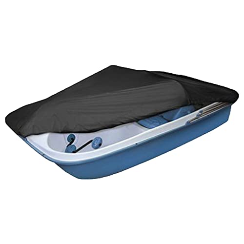 RIYIFER Funda para Barco De Pedales De Tela Oxford,210d Mpermeable Tela Oxford Ajustable Cubierta del Barco Pedal para 3 A 5 Funda para Bote De Pedales,Negro,286 * 200cm Cover