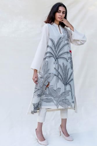 Image of ANNI DESIGNER Cotton Blend Women Kurta With Pant