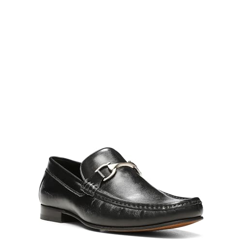 Donald Pliner Dannie Slip-On Leather Loafer - Stacked Heel – Classic Dress Loafers for Men, Memory Foam Insole, Men’s Driving Shoes, Leather Shoes for Men2