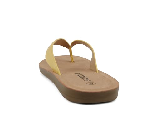 Image of Soda Shoes Women Flip Flops Basic Plain Slippers Thongs Sandals Strap Casual Beach Ella-S