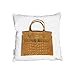 Poduszki - stylowa brązowa torba (poduszka) - 45 cm x 45 cm