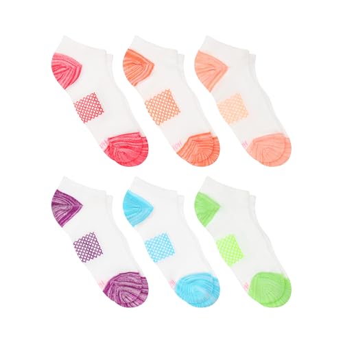 Image of Hanes Women's Socks, Lightweight Breathable Socks, No Show and Super No Show, 6-Pack