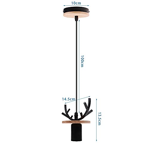 Lampe suspendue moderne réglable E27 pour éclairer efficacement le salon - 4