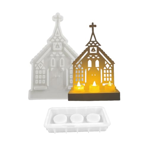 Moule en silicone pour bougeoir plâtre de forme croix finition précise - 7