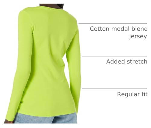 Image of Amazon Essentials Women's Regular-Fit Long-Sleeve Crewneck T-Shirt (Available in Plus Size)