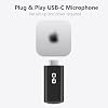 DUNGZDUZ Type C Mini Computer Microphone for Mac mini M4/M4 Pro & MacBook | Plug-and-Play Condenser Mic, Compact & Portable, Clear Audio for Work & Study #1