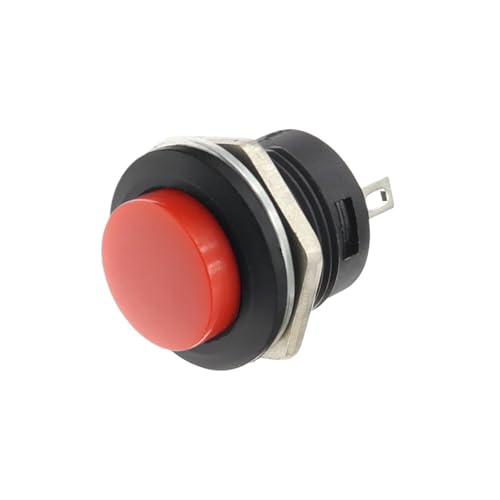 Image of 6PCS red R13-507 Momentary SPST NO Round Cap Push Button Switch AC 6A/125V 3A/250V