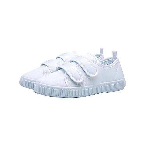 Kids Sneakers Athletic Sport Shoes Light Weight Slip on Slip on Sneakers Loafers Shoes White Casual Fashion Shoes