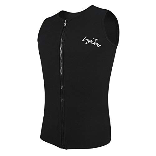 LayaTone Wetsuit Vest Mens Womens 2mm Neoprene Sleeveless Wet Suit Tops with Front Zipper, for Swimming Diving Surfing Snorkeling Canoeing