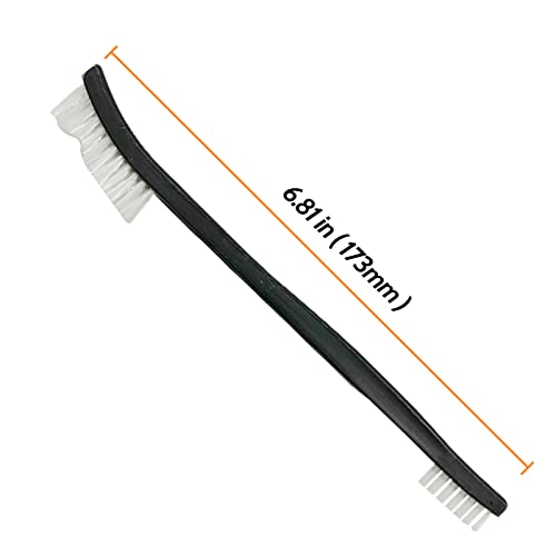 Jifeijidian 10 Pack Cleaning Brush Double-Ended Nylon Plastic Cleaner Kits 6.69 Inch All Purpose Cleaning Brush Tool With Plastic Handle For Cleaning Welding Slag #TOP1