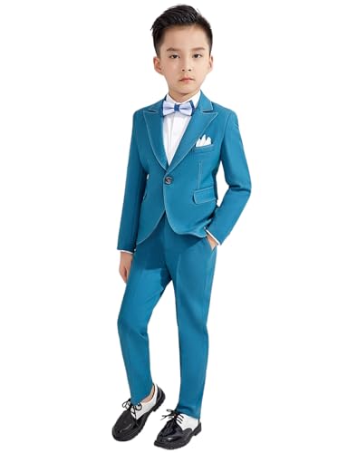 Costume garçon 3 pièces avec veste un bouton gilet et pantalon pour enfant