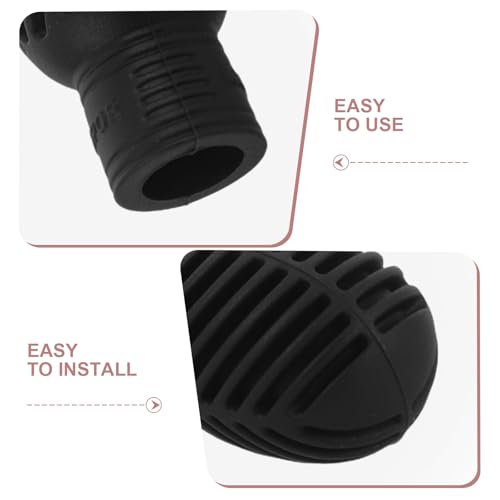 4 piezas de puntas de práctica para baquetas: Silicona para amortiguar ruido, cubiertas de punta para entrenamiento silencioso de batería, accesorio de percusión para estudiantes miniatura 7