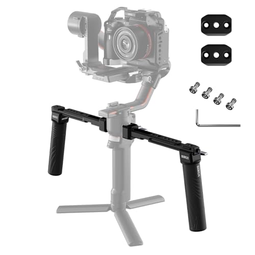 Dual Handgrip SIRUI AM-DSH Poignée de Cardan Légère en Aluminium avec Fixation Cold Shoe