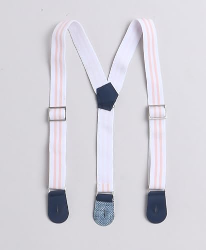 Image of BUMZEE boys Regular Fit Half Sleeves Collar Neck Cotton Shirt & Short Set With Bow Suspender & Cap