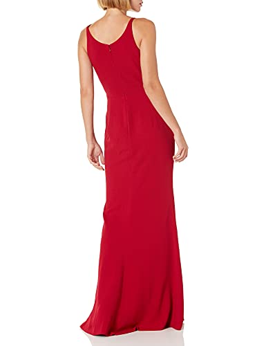 Image of Iris Spaghetti Strap Plunging Long Dress