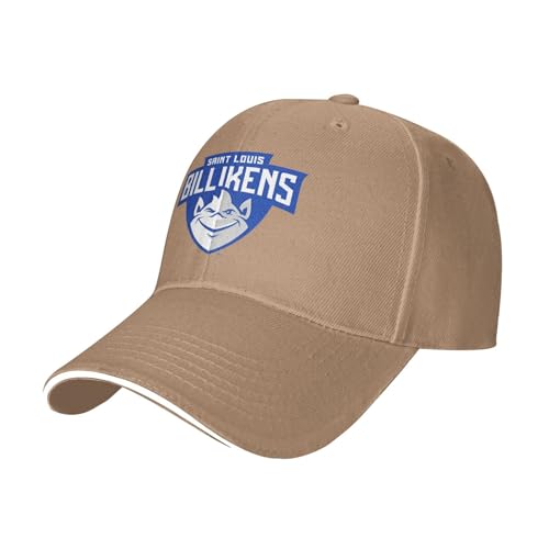 Saint Louis University Casual Sandwich Baseball Cap Adjustable for Men for Women Natural