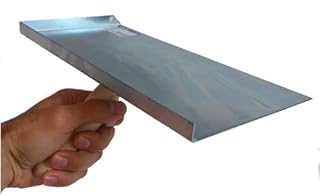 Pointing Brickwork Galvanised Hawk & 5 Stainless Steel Finger Trowel Set, Jointing, Gap Filling & Repair Tools for DIY & Masonry Work, Repointing, Brick Joint Repair (H5ST)