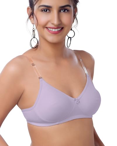 Image of Brida Monica Breathable Cotton Non-Padded Transparent Bra - Comfortable, Stylish