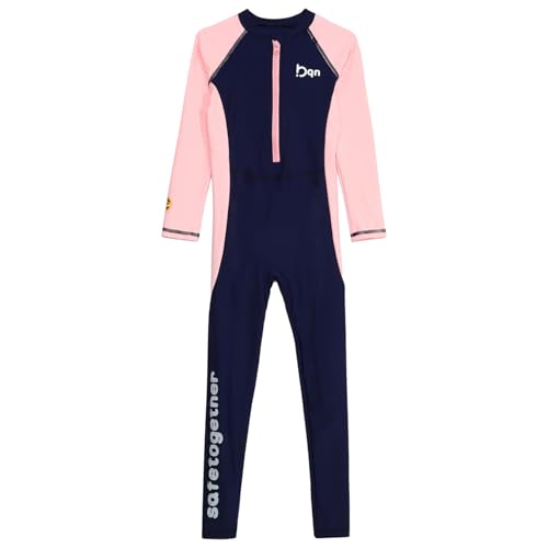 TTAO Kids Girls Colorblock UPF 50+ Full Body Swimsuits Beach Surfing Rash Guards Long Wetsuits3