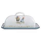 SIZE: Quorvynne butter holder measures 8.6 x 5 x 3.5 inches.It is wide enough to hold the most of butter sticks.Our simple design matches up with most kitchen decoration. DURABLE ENAMEL MATERIAL: Crafted from high-quality enamel for exceptional heat ...