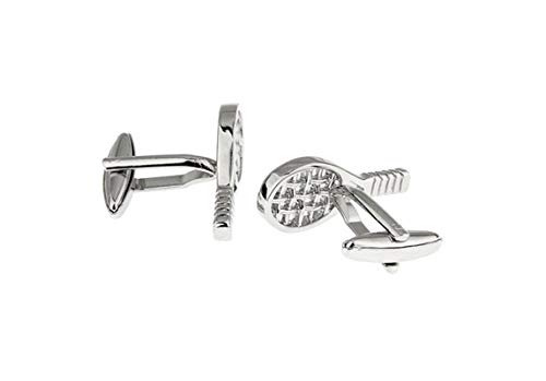 Mancuernillas KnBoB Tenis Plata Hombre con Caja