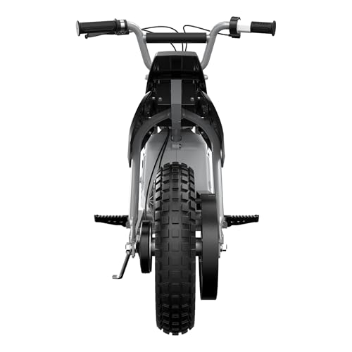 Image of Razor MX400 Dirt Rocket Electric Bike for Kids Ages 8+, 140 lb Max Weight, Black - 24V Battery, Up to 14 Mph, 30-Min Ride Time on High Speed, Twist-Grip Throttle, Spoked Wheels w / 12 inch Pneumatic Tires