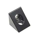 Conector de prisma de cubo Conexión de soporte de ángulo de esquina Soportes de ángulo de soporte de esquina 2 piezas de conector de prisma de cubo de aluminio Ajustador de rueda Conector en T de ranura en V de esquina Ángulo d